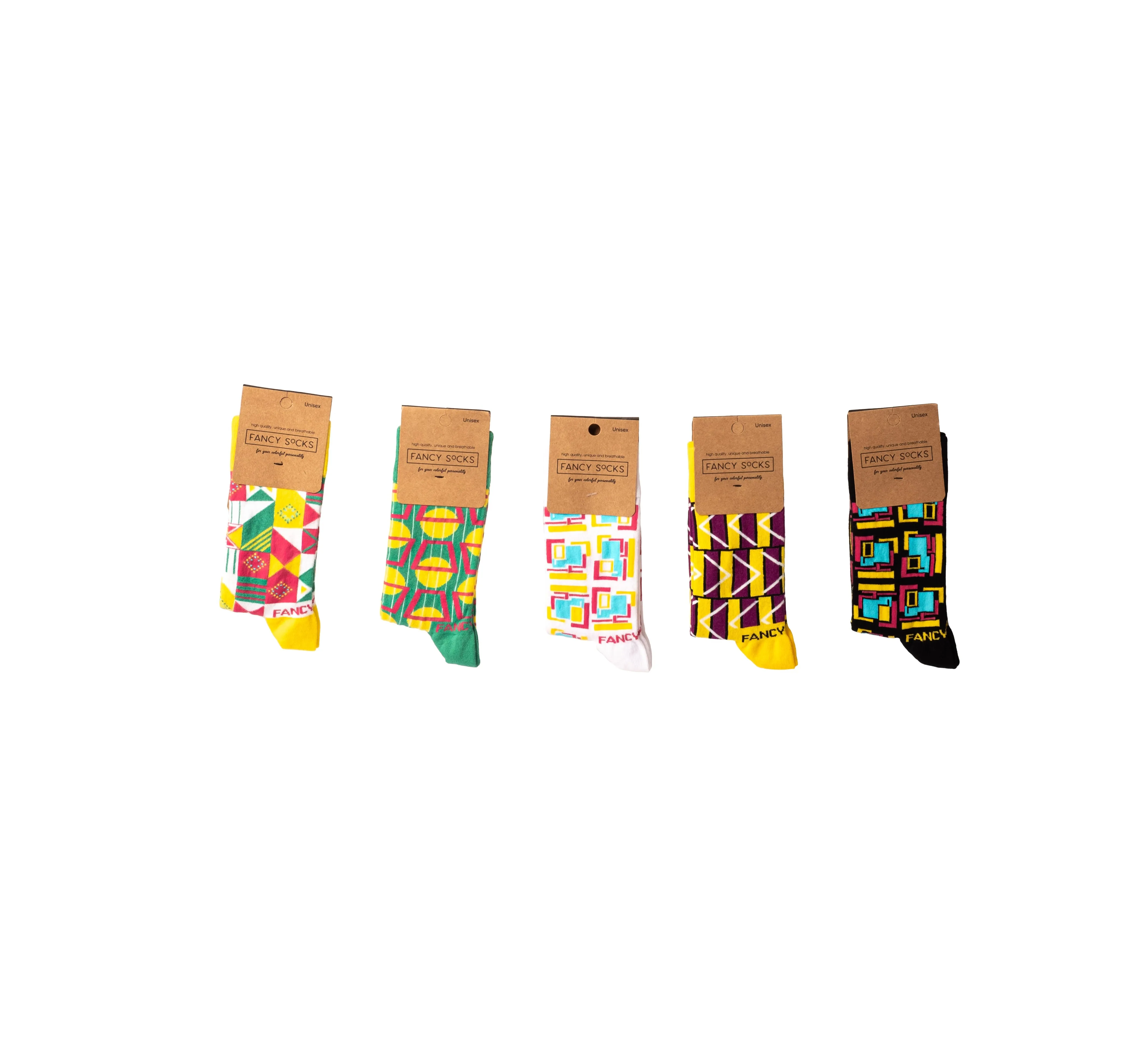 2 Pack Purple and White Geometric Socks