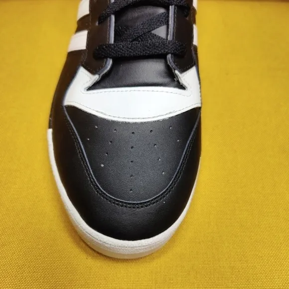 Adidas Rivalry Low Black White Leather 3 Stripe Athletic Mens Sneaker Sz 13 NWOT