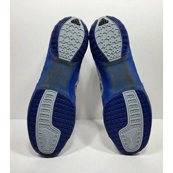 Adidas Tyrint V G03723 Men's US 14 Blue Leather Lace Up Boxing Wrestling Shoes