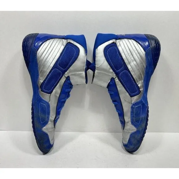 Adidas Tyrint V G03723 Men's US 14 Blue Leather Lace Up Boxing Wrestling Shoes