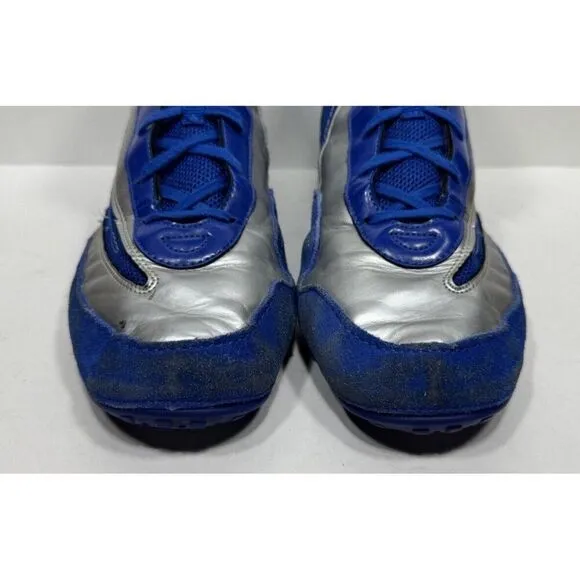 Adidas Tyrint V G03723 Men's US 14 Blue Leather Lace Up Boxing Wrestling Shoes