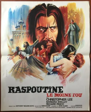 Affiche RASPOUTINE LE MOINE FOU Hammer CHRISTOPHER LEE Don Sharp 45x56cm