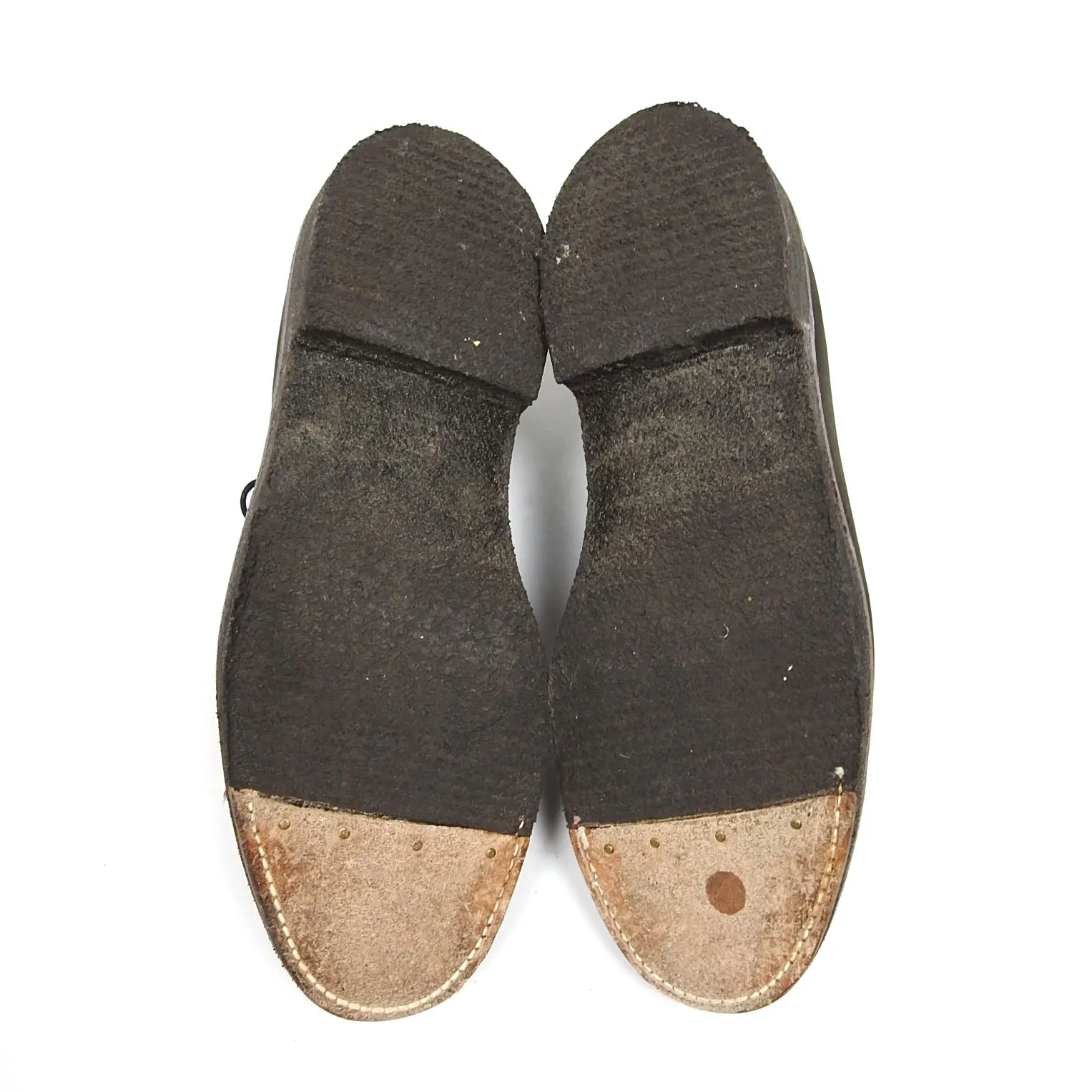 Alden Grey Suede Plain Toe Blucher Size 8