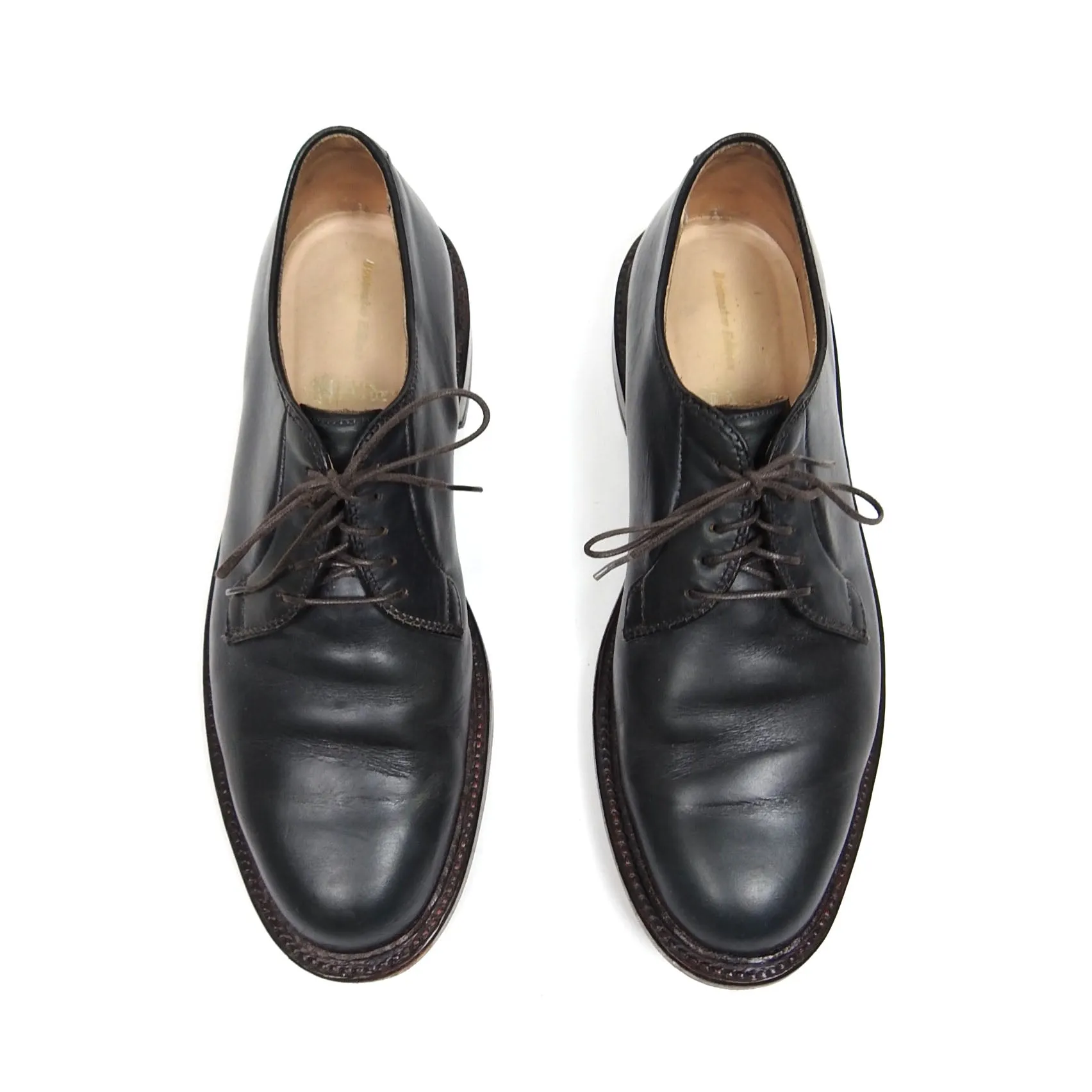 Alden Navy Plain Toe Blucher Size 8