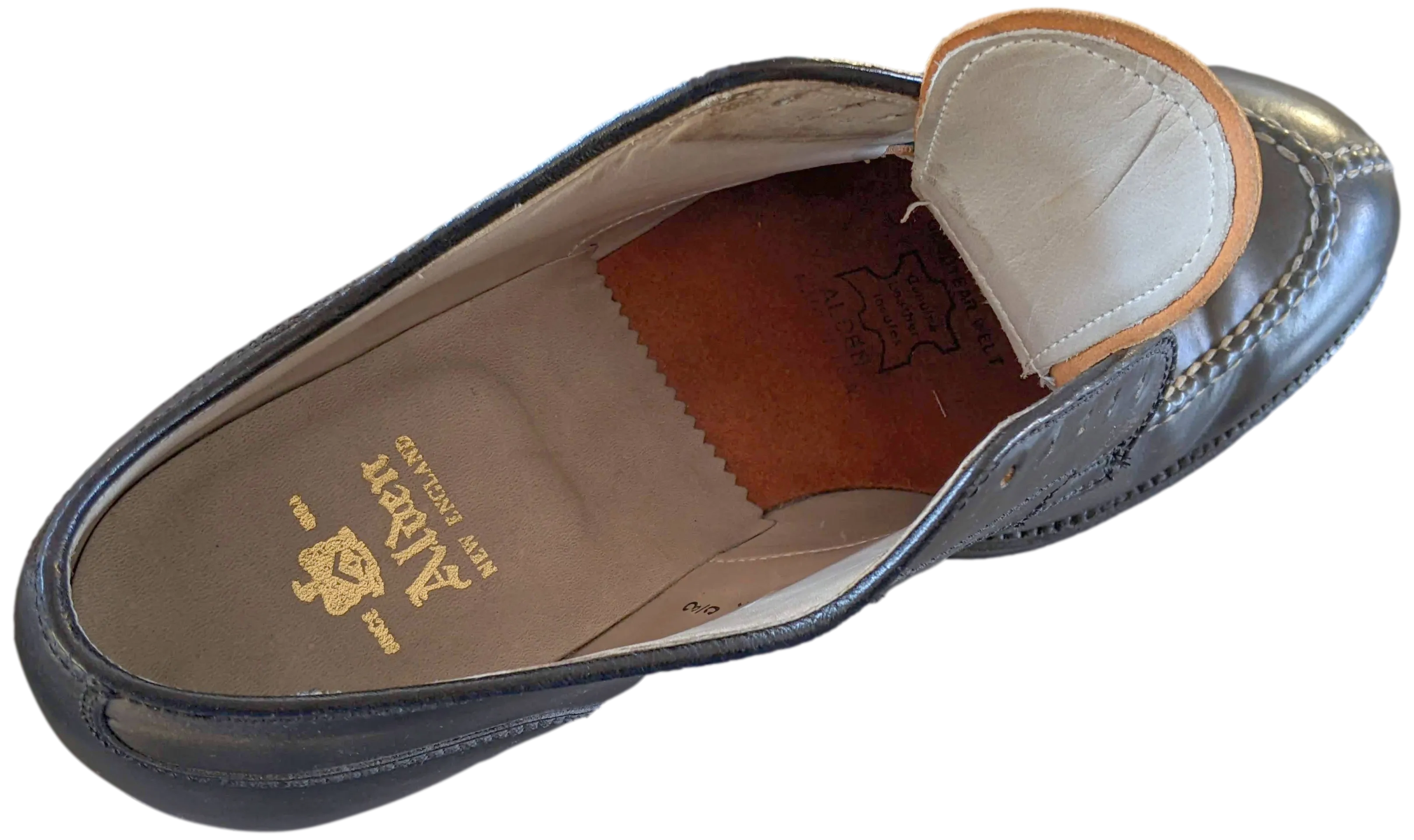 Alden New England Noir Derby Men Shoes Sz40 with Dustbags!