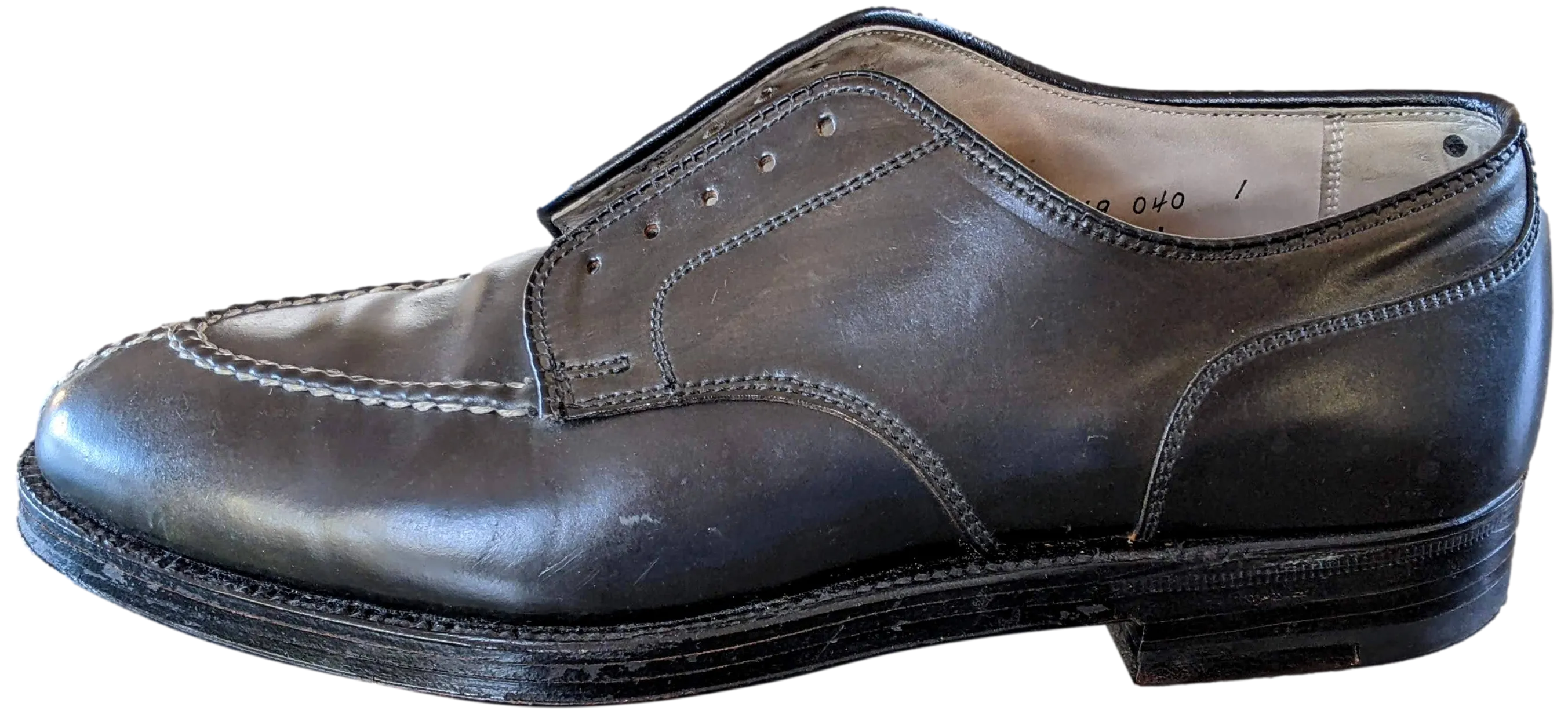 Alden New England Noir Derby Men Shoes Sz40 with Dustbags!