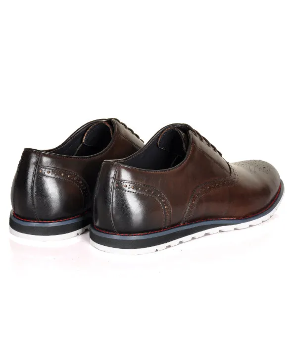 Aldo Oxford Coffee Leather Shoes