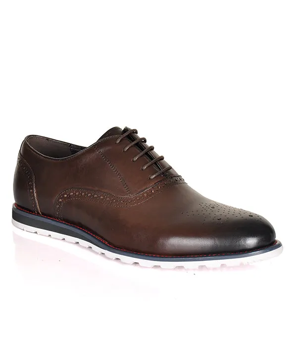 Aldo Oxford Coffee Leather Shoes