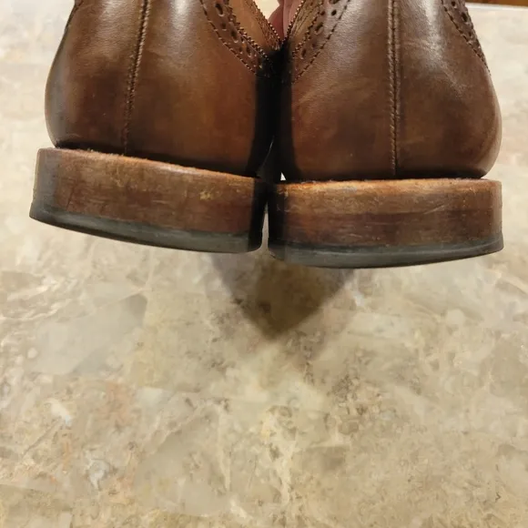 Allen Edmonds Cap-Toe Oxford Shoes Size 9 D Brown Leather Dress Shoe