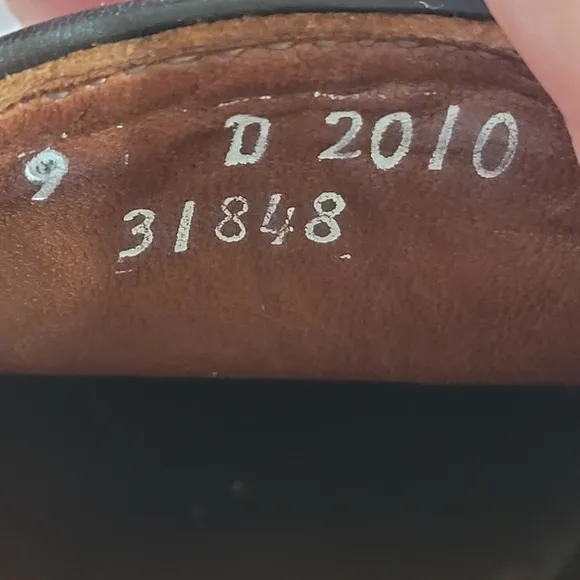 Allen Edmonds Cap-Toe Oxford Shoes Size 9 D Brown Leather Dress Shoe