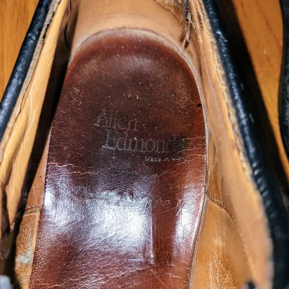 Allen Edmonds Park Avenue Men's Black Cap Toe Lace-up Oxford Dress Shoe Size 10B