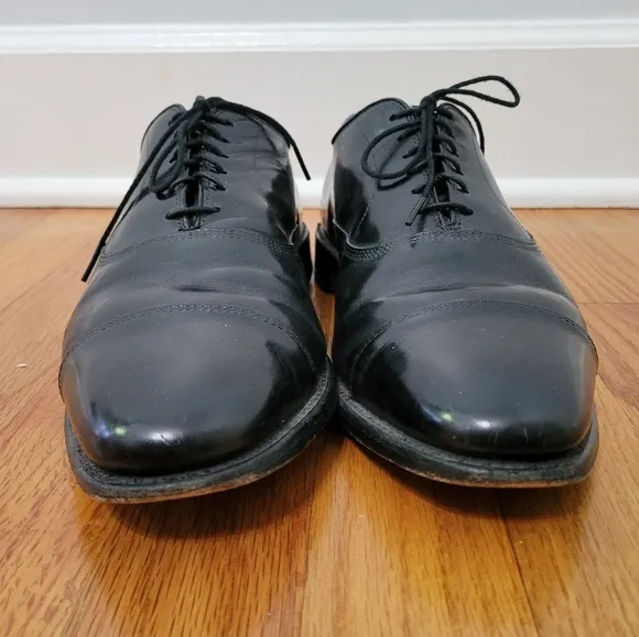 Allen Edmonds Park Avenue Men's Black Cap Toe Lace-up Oxford Dress Shoe Size 10B