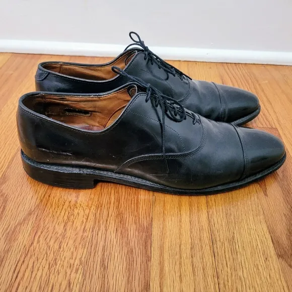 Allen Edmonds Park Avenue Men's Black Cap Toe Lace-up Oxford Dress Shoe Size 10B