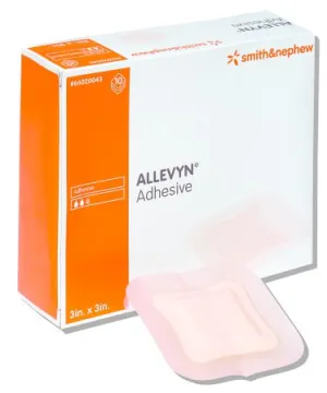 Allevyn Hydrocellular Adhesive Dressing, 5" X 5"