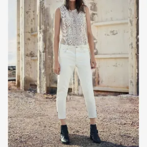 AllSaints Jasper Denim Jeans Cropped Ankle Zip