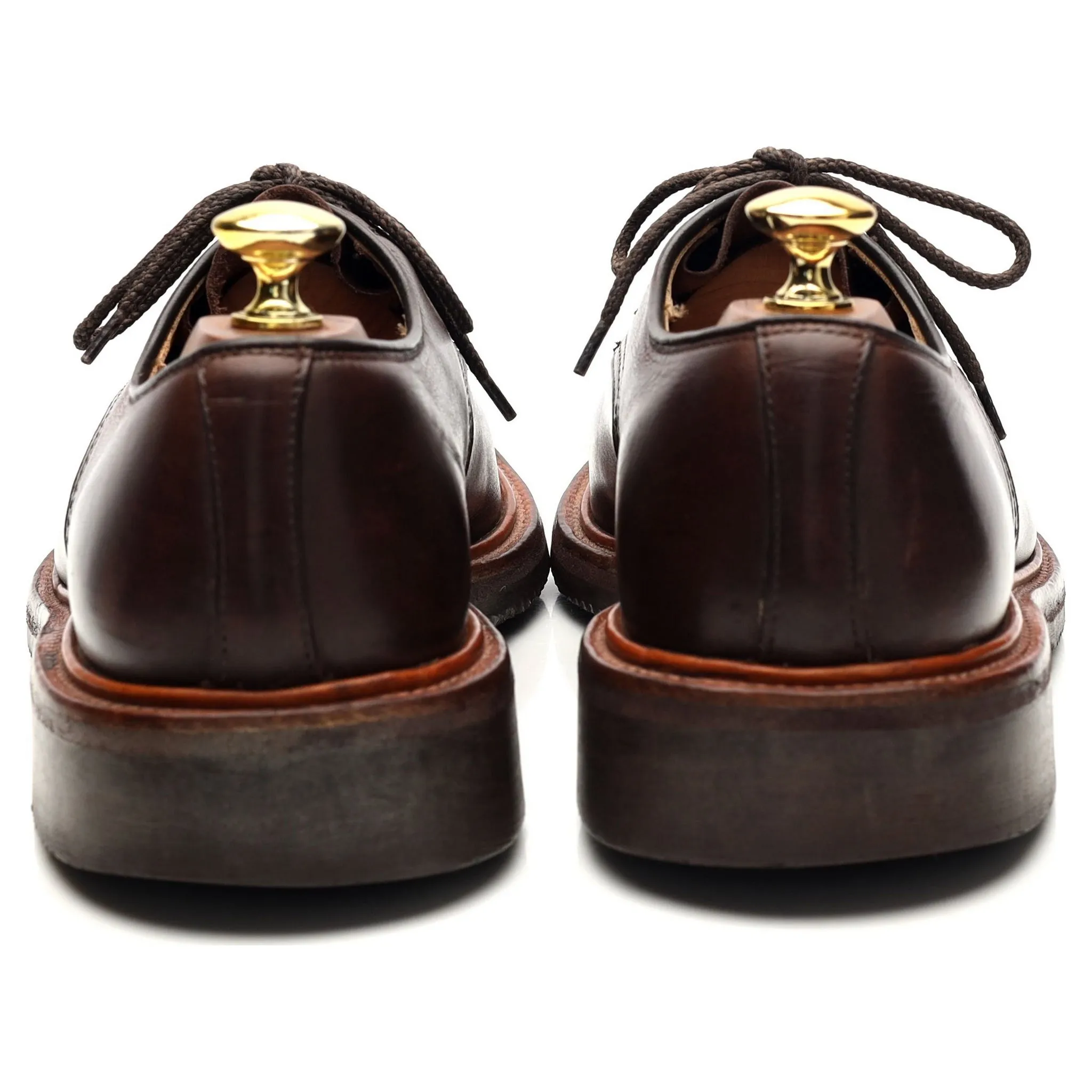 'Alvin' Dark Brown Leather Derby UK 8
