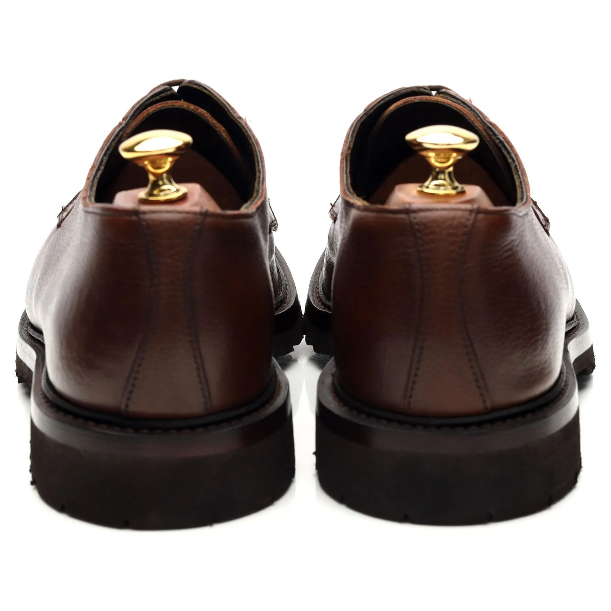 'Archie' Brown Grain Leather Derby UK 9.5 E