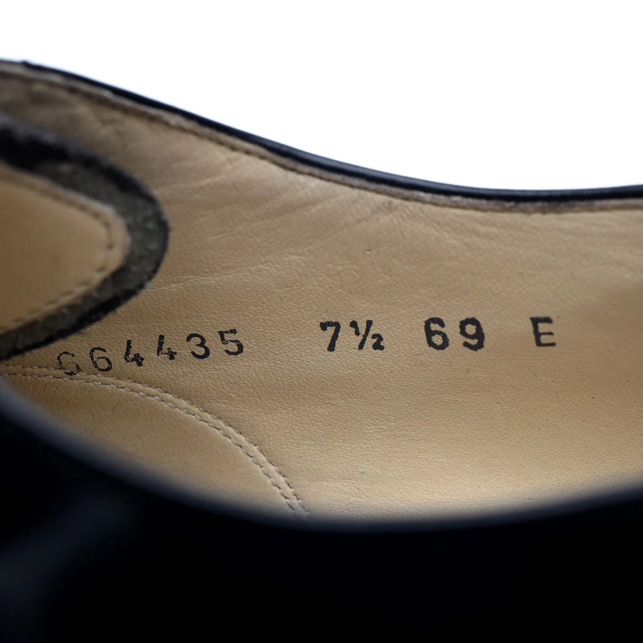 'Arnold' Black Leather Oxford UK 7.5 E