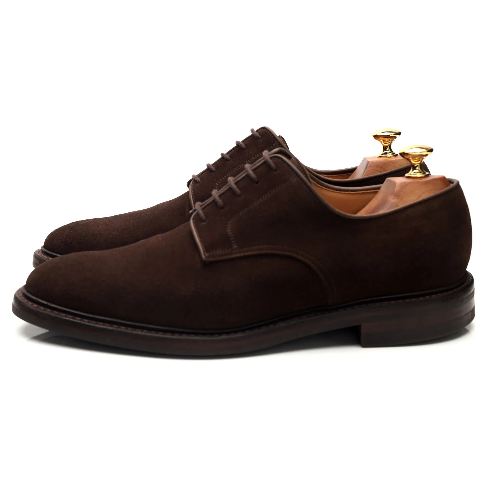 'Ashdown' Dark Brown Suede Derby UK 9 E