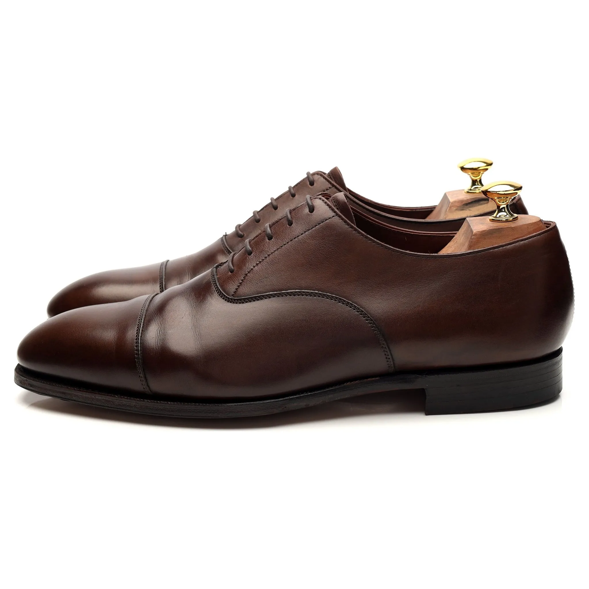 'Audley' Dark Brown Leather Oxford UK 10 E