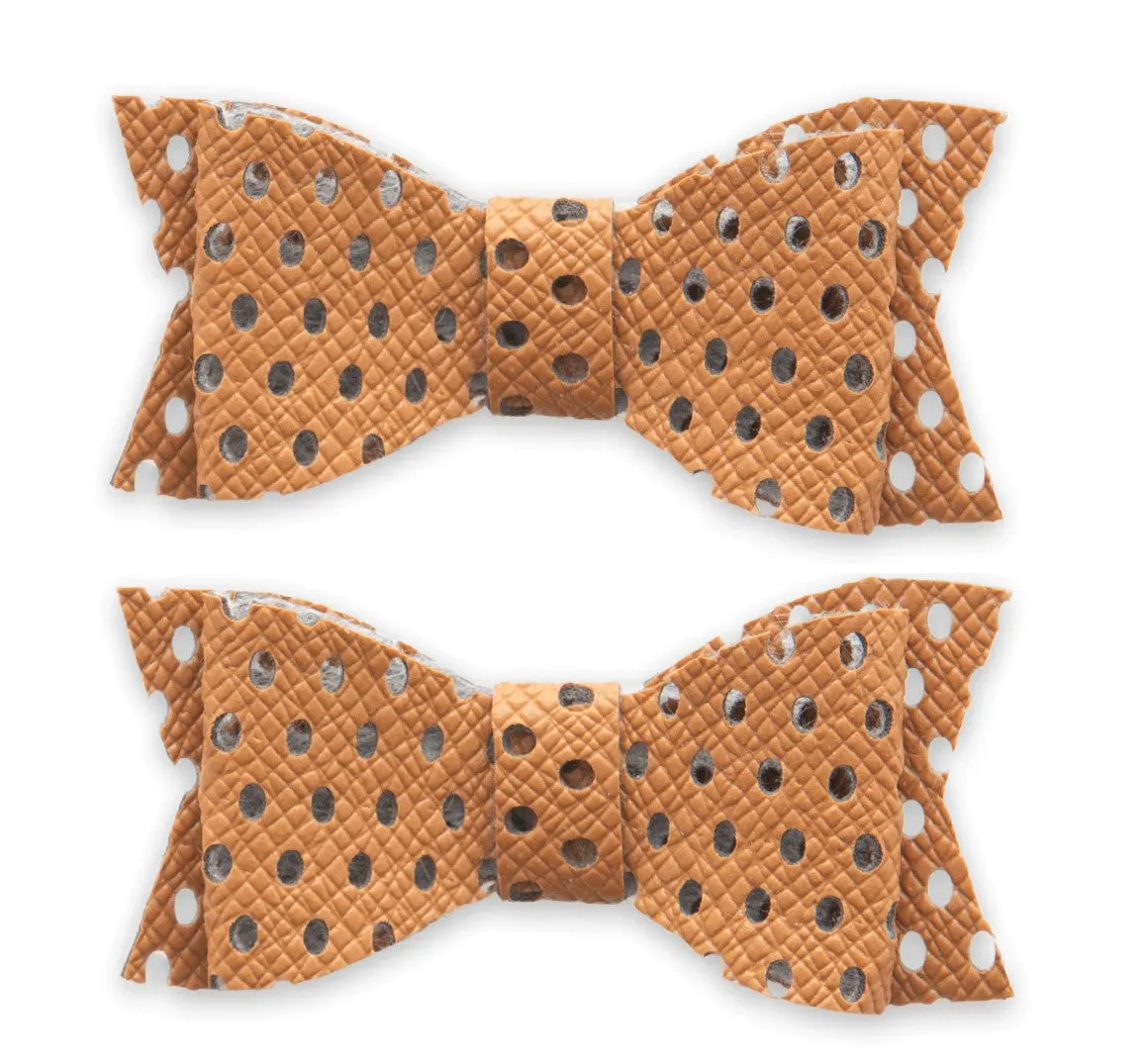 Baby Bling Perforated Clip Set-Camel