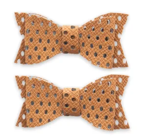 Baby Bling Perforated Clip Set-Camel