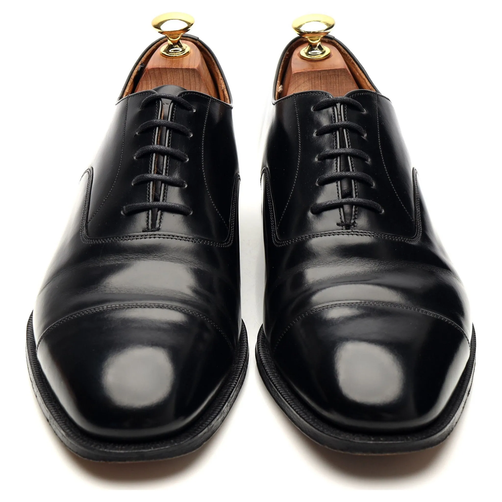 'Balmoral' Black Leather Oxford UK 8 F
