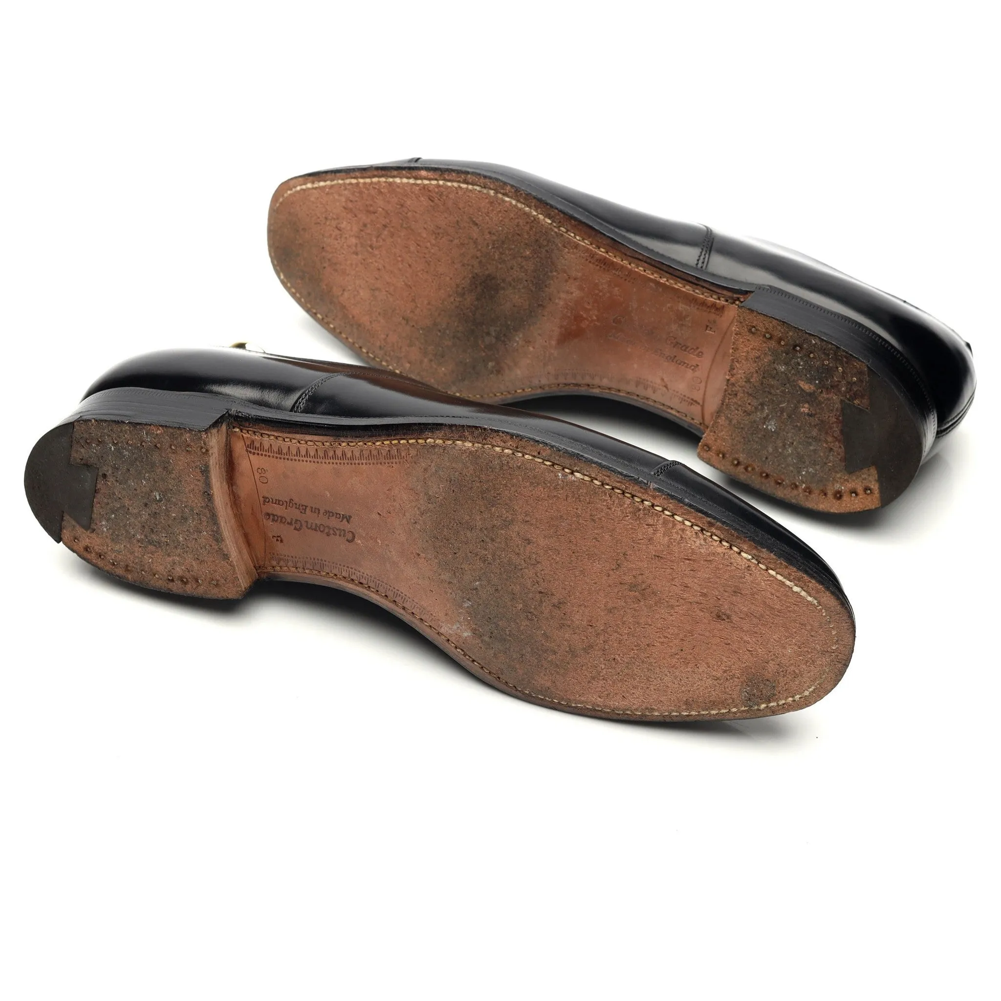 'Balmoral' Black Leather Oxford UK 8 F
