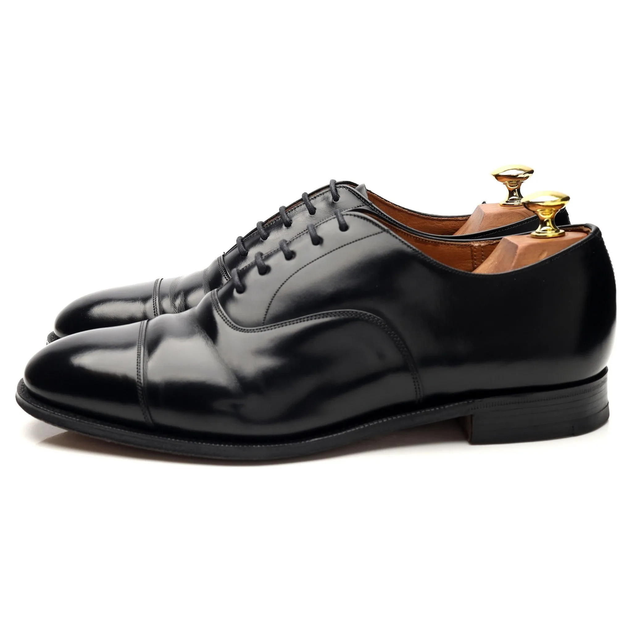 'Balmoral' Black Leather Oxford UK 8 F