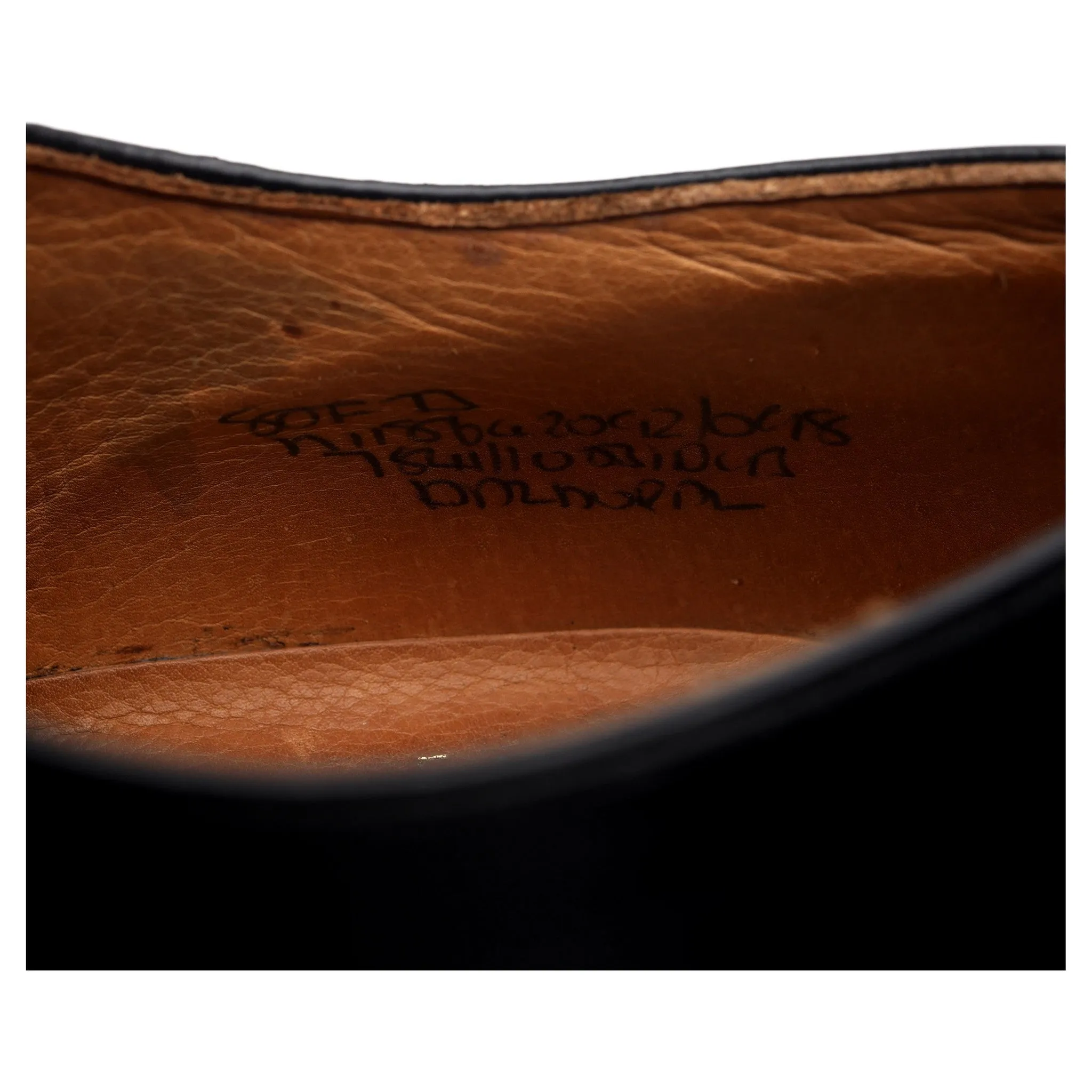 'Balmoral' Black Leather Oxford UK 8 F
