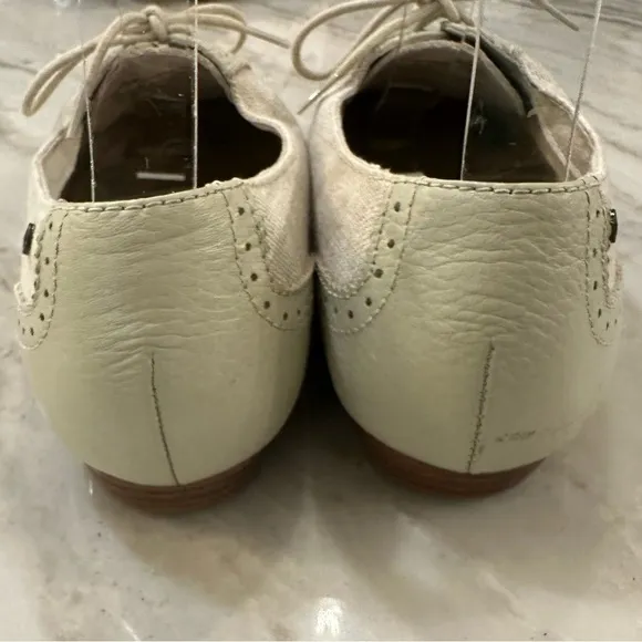 Bass Linen Leather Oxford Saddle Shoes Women’s Size 8