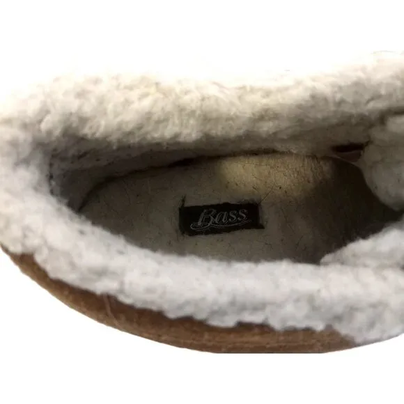 Bass Tamarack Rain Moccasin Shoes Womens Size 7 Green/Brown Leather Rubber