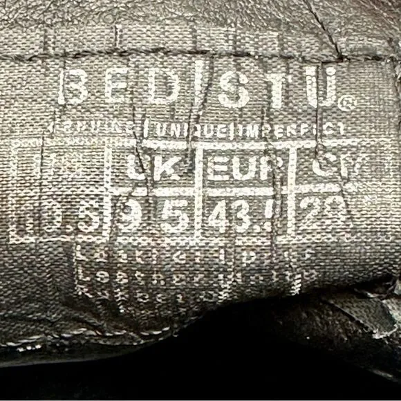 BED|STÜ Lace-up Boots- Size 10.5