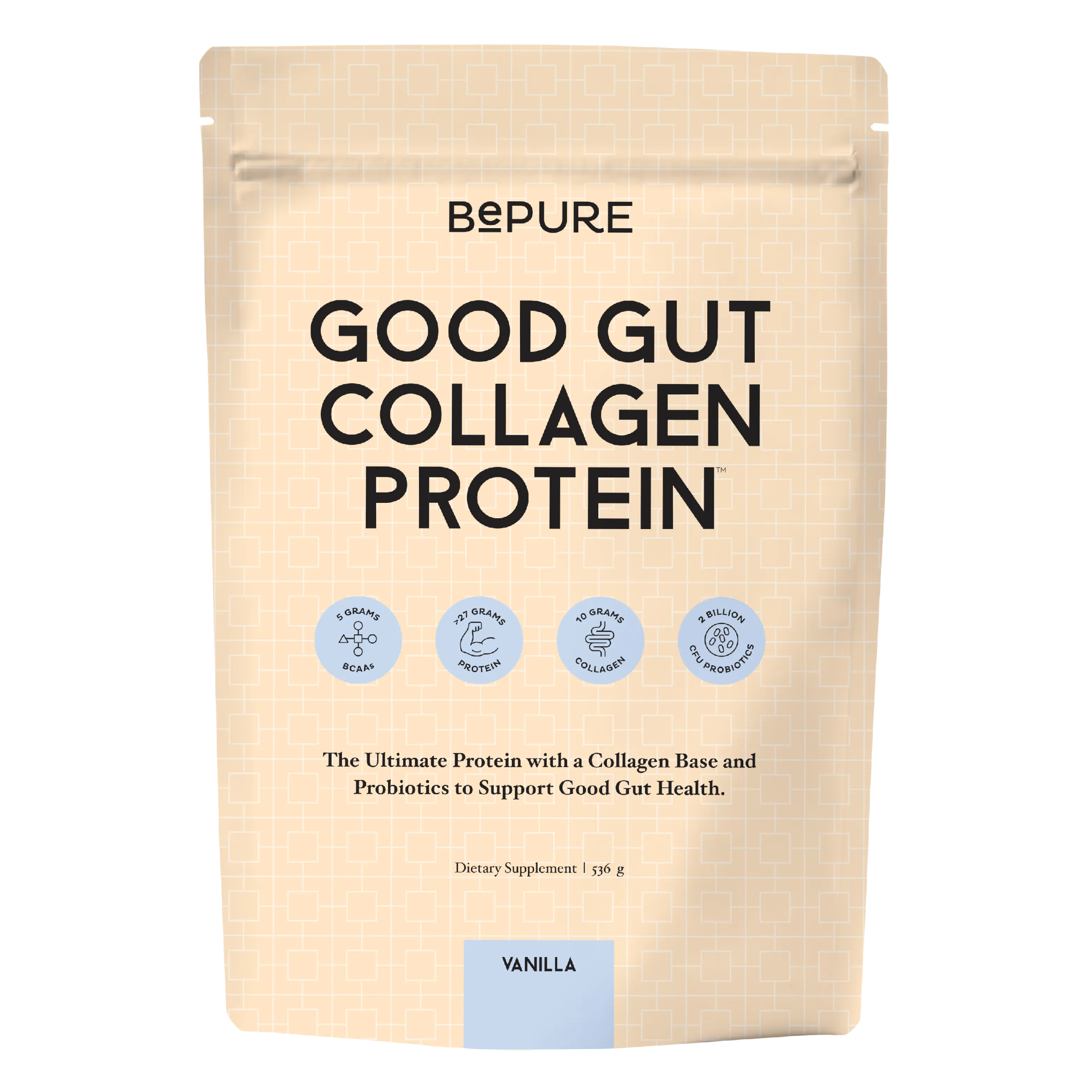 BePure Good Gut Collagen Protein - Vanilla Flavour