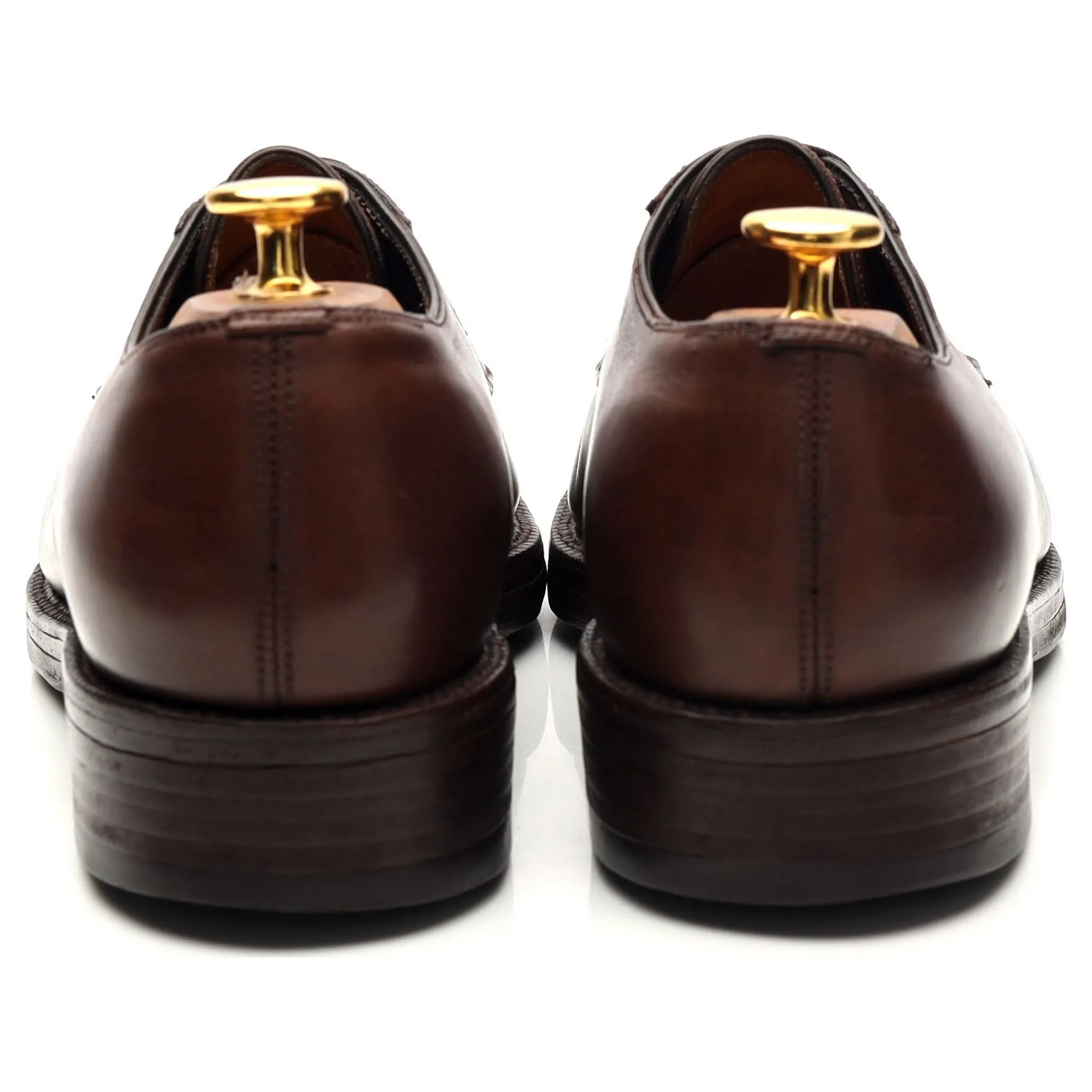 Bespoke Dark Brown Leather Derby UK 6 / UK 6.5 E