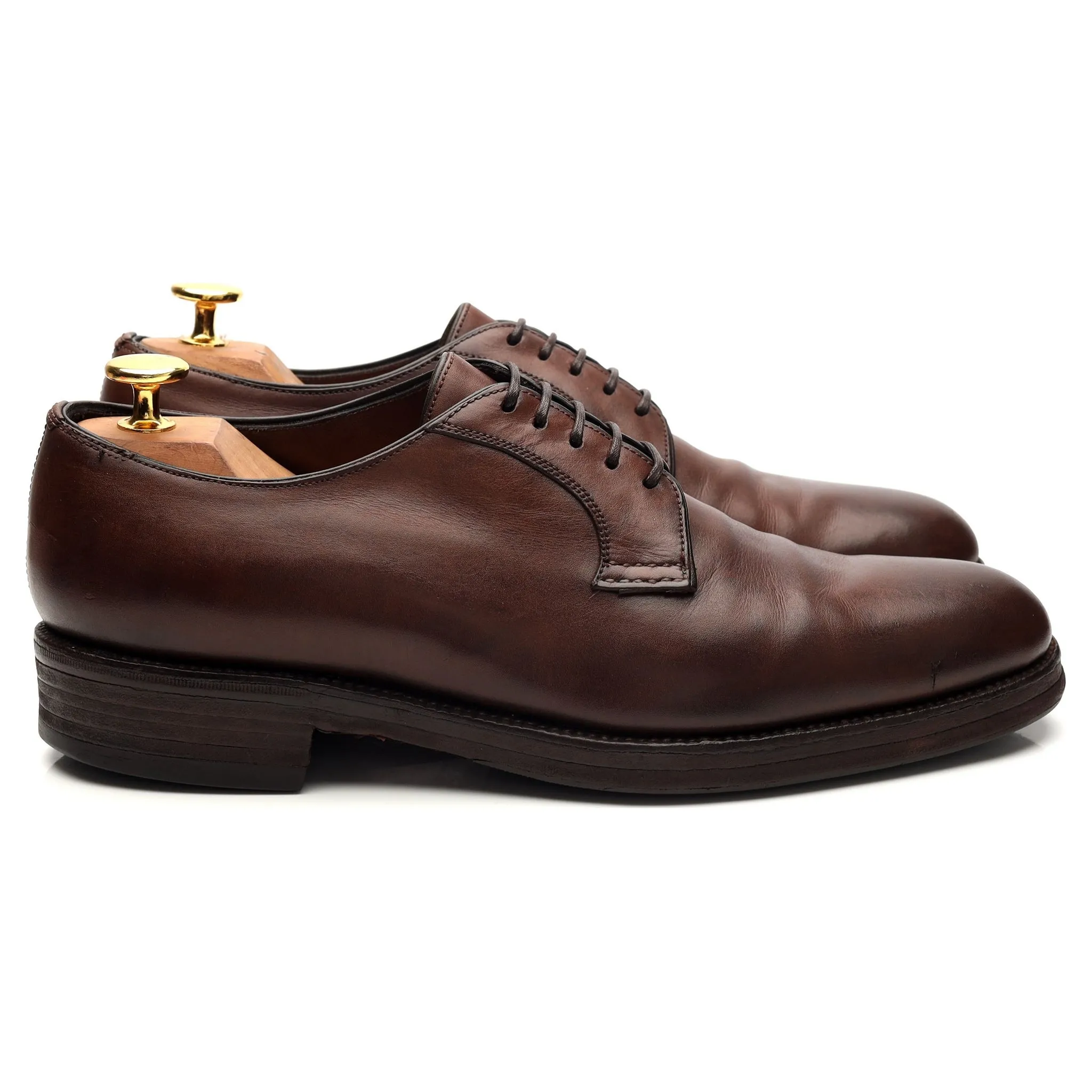 Bespoke Dark Brown Leather Derby UK 6 / UK 6.5 E