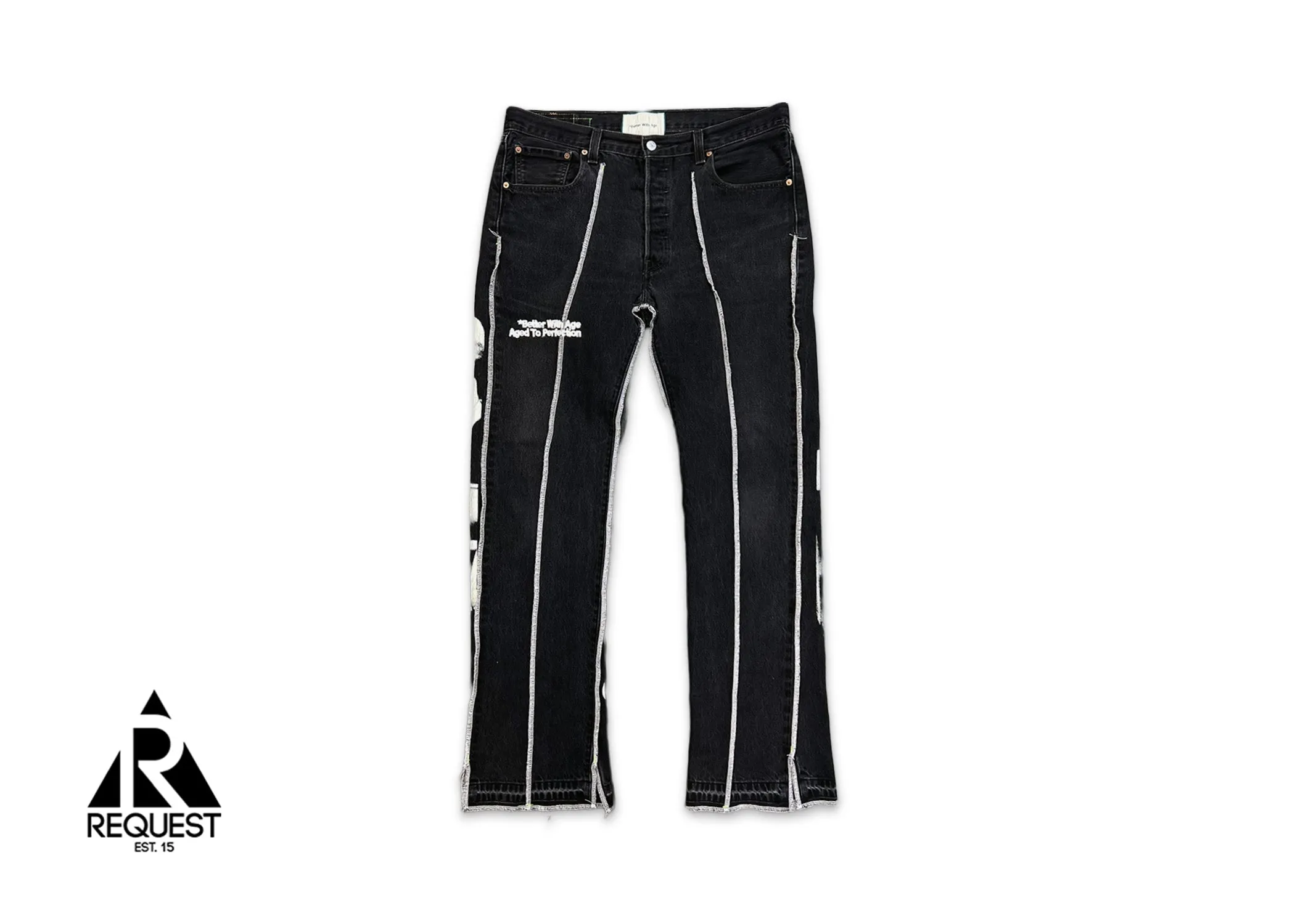 Better With Age Derby Pleated Denim "Black"