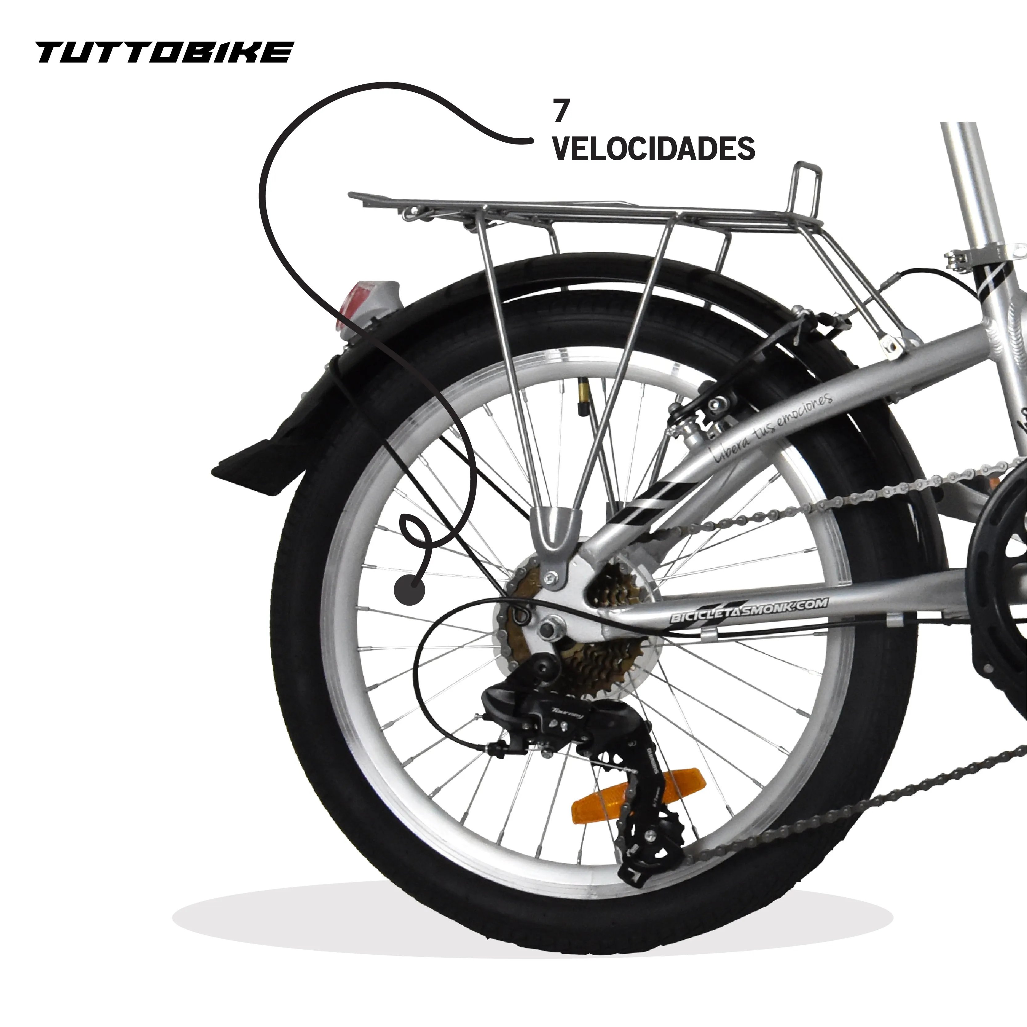 Bicicleta Plegable Rodada 20 Monk Flink Para Adulto