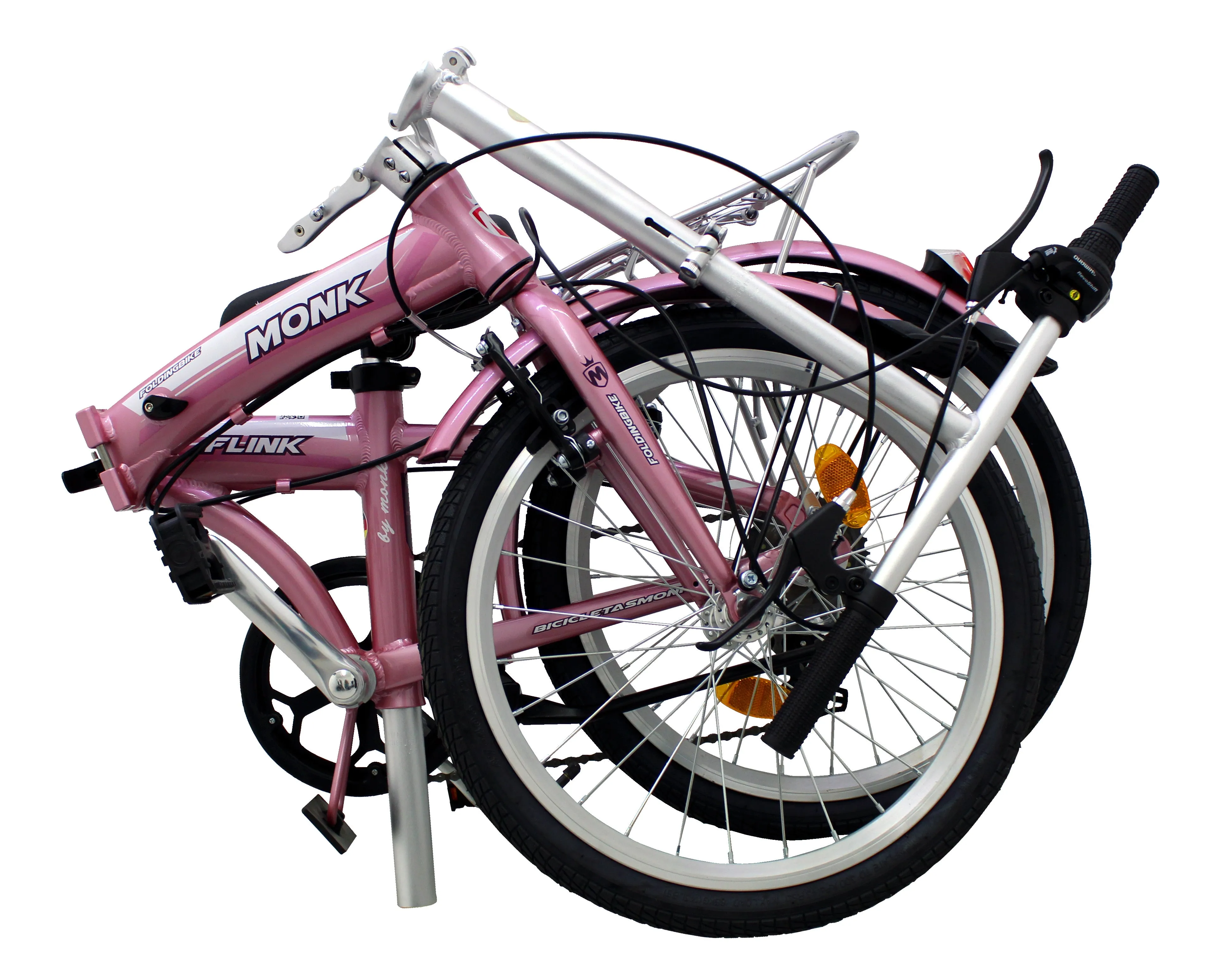 Bicicleta Plegable Rodada 20 Monk Flink Para Adulto