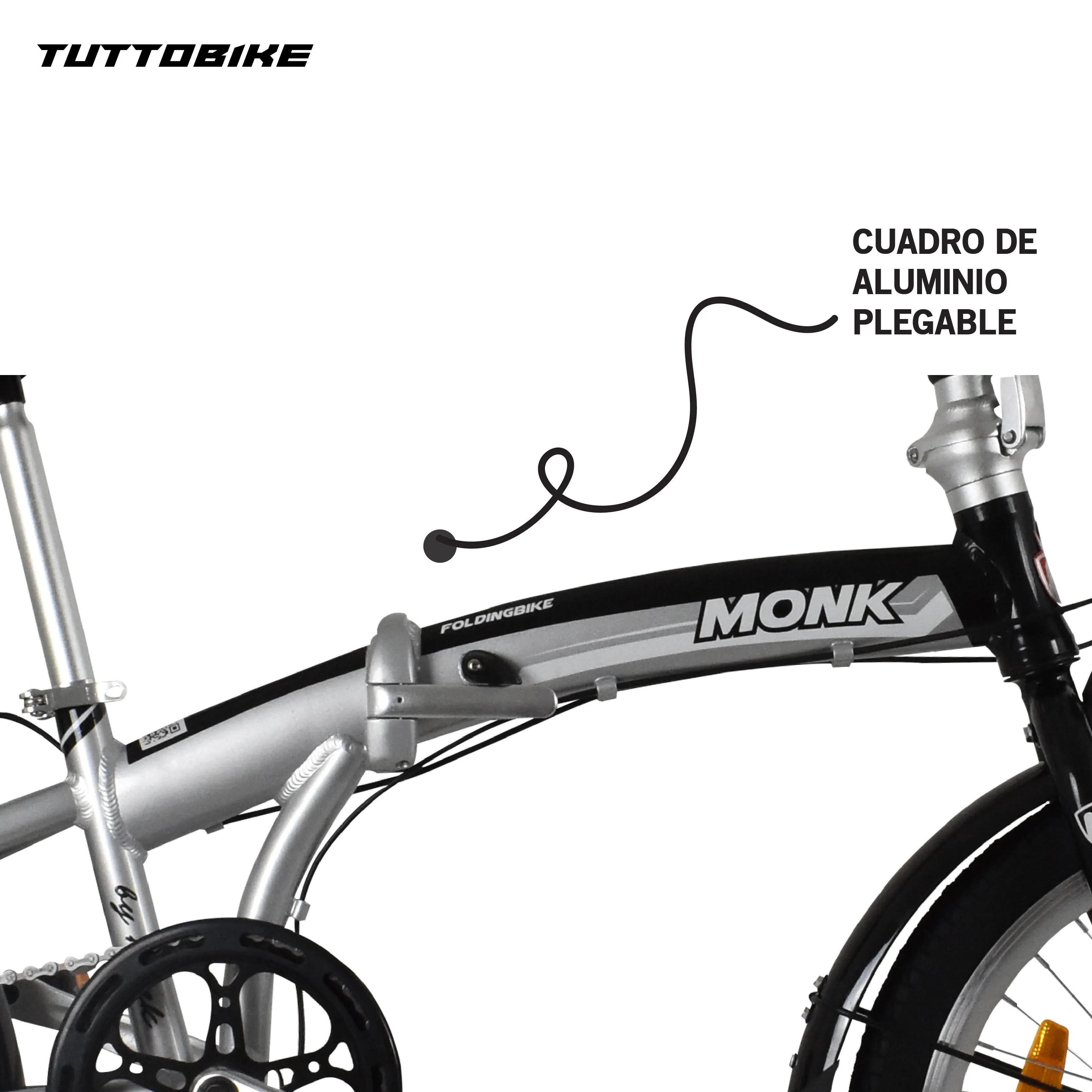 Bicicleta Plegable Rodada 20 Monk Flink Para Adulto