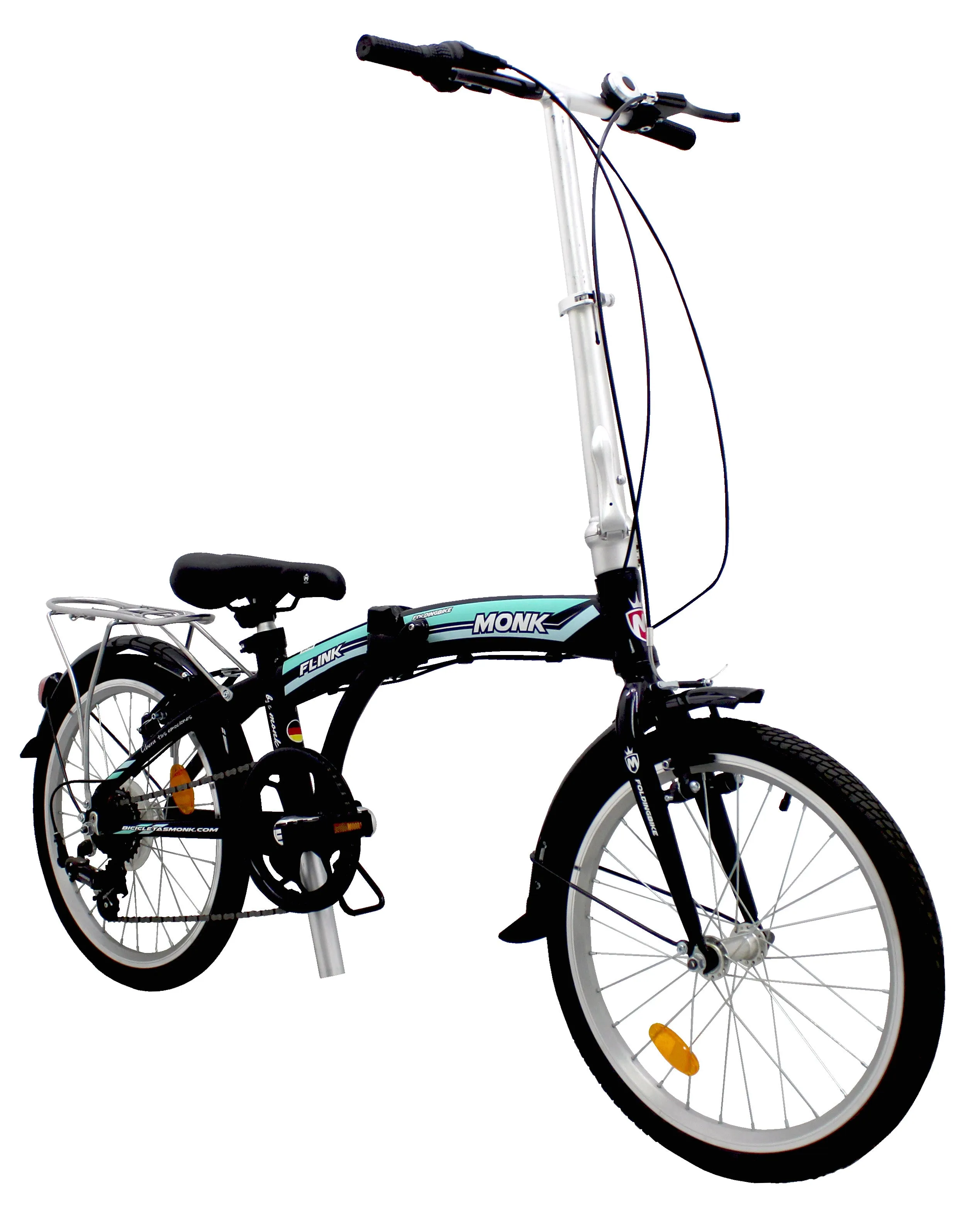 Bicicleta Plegable Rodada 20 Monk Flink Para Adulto