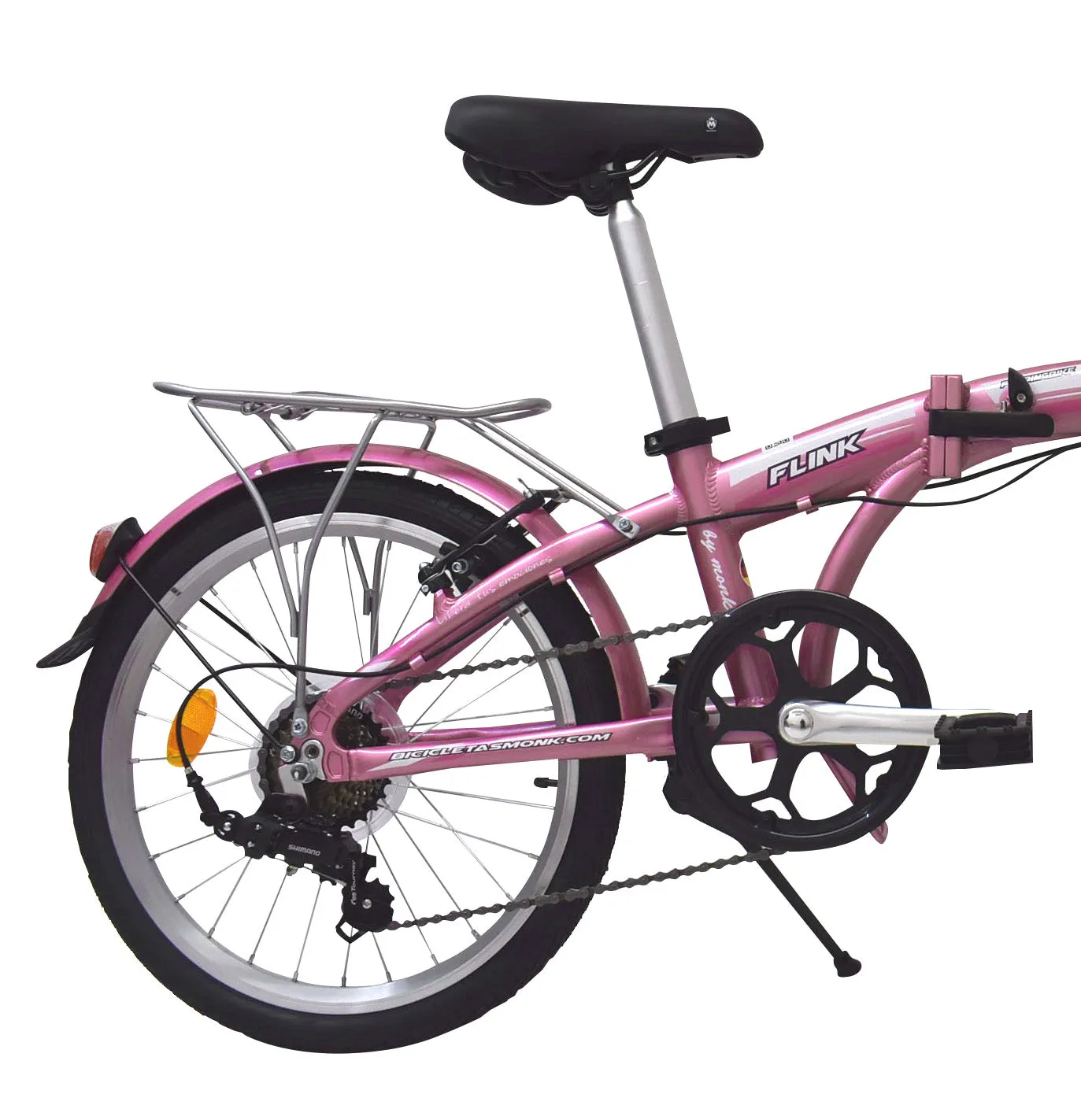 Bicicleta Plegable Rodada 20 Monk Flink Para Adulto
