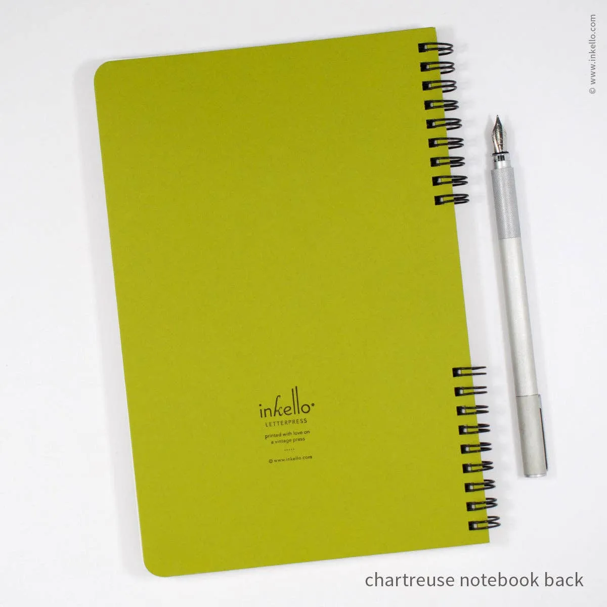 Big Burst Spiral Notebook with Chartreuse Cover   Black Ink: Blank