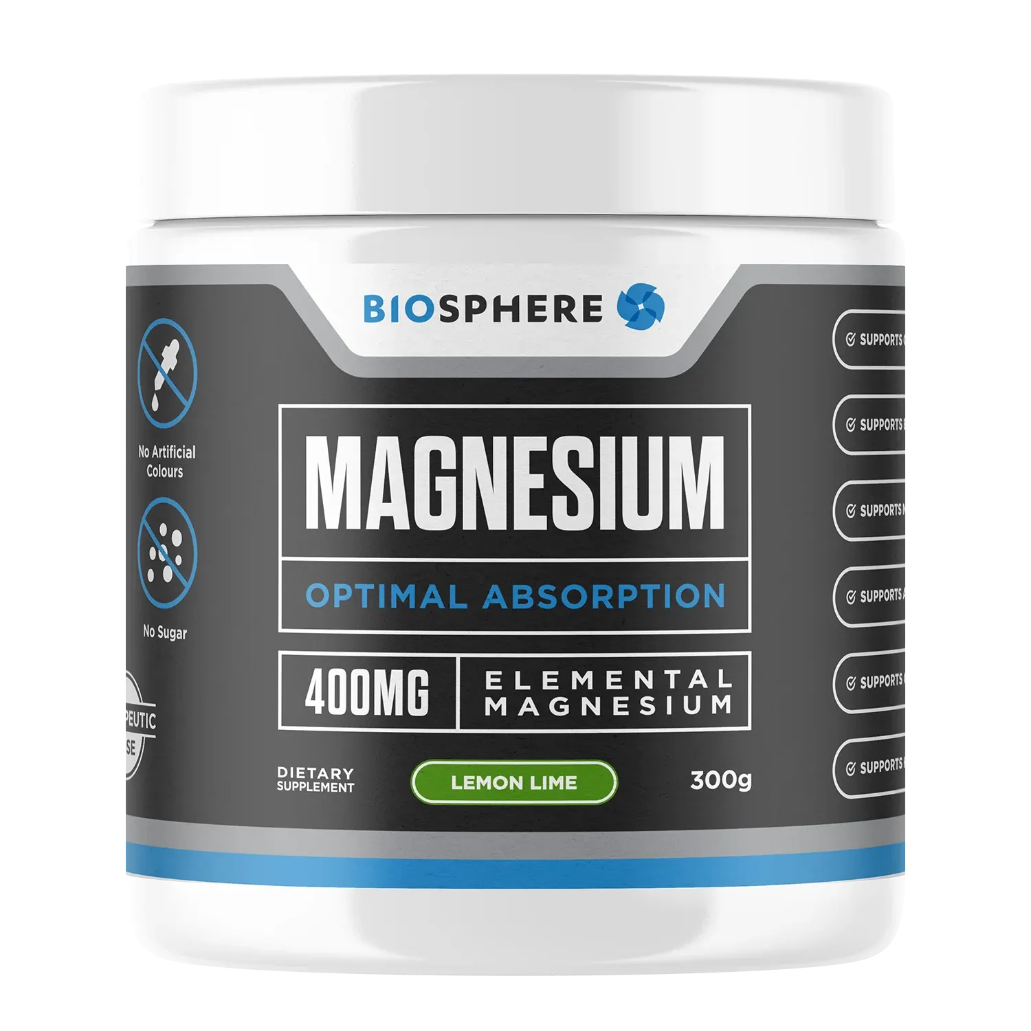 Biosphere Magnesium Powder - Lemon Lime