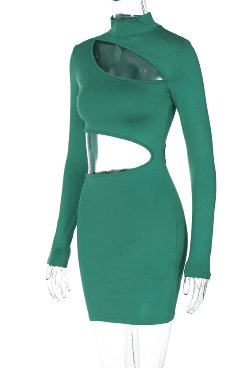 BJ0532 Cutouts Bodycon Mini Dress