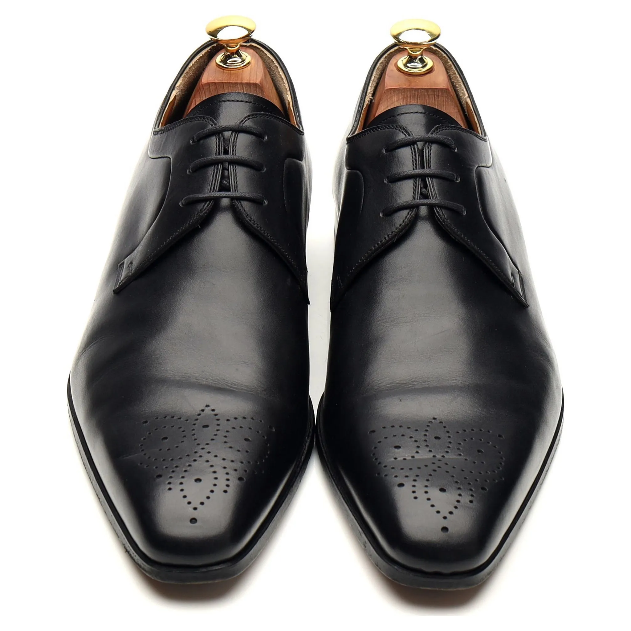 Black Leather Derby UK 9 EU 43