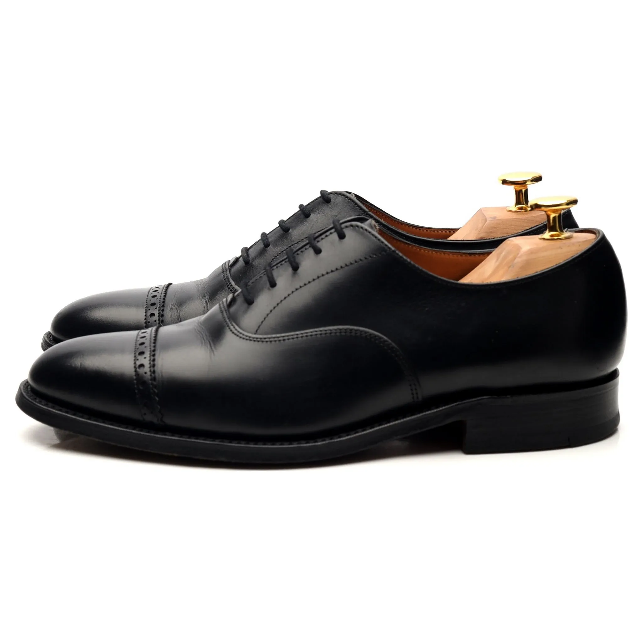 Black Leather Oxford UK 6.5 E