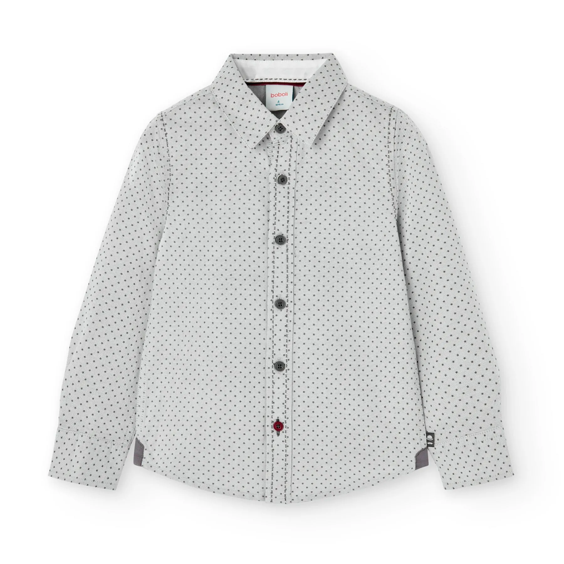 Boboli Star Print Oxford Shirt