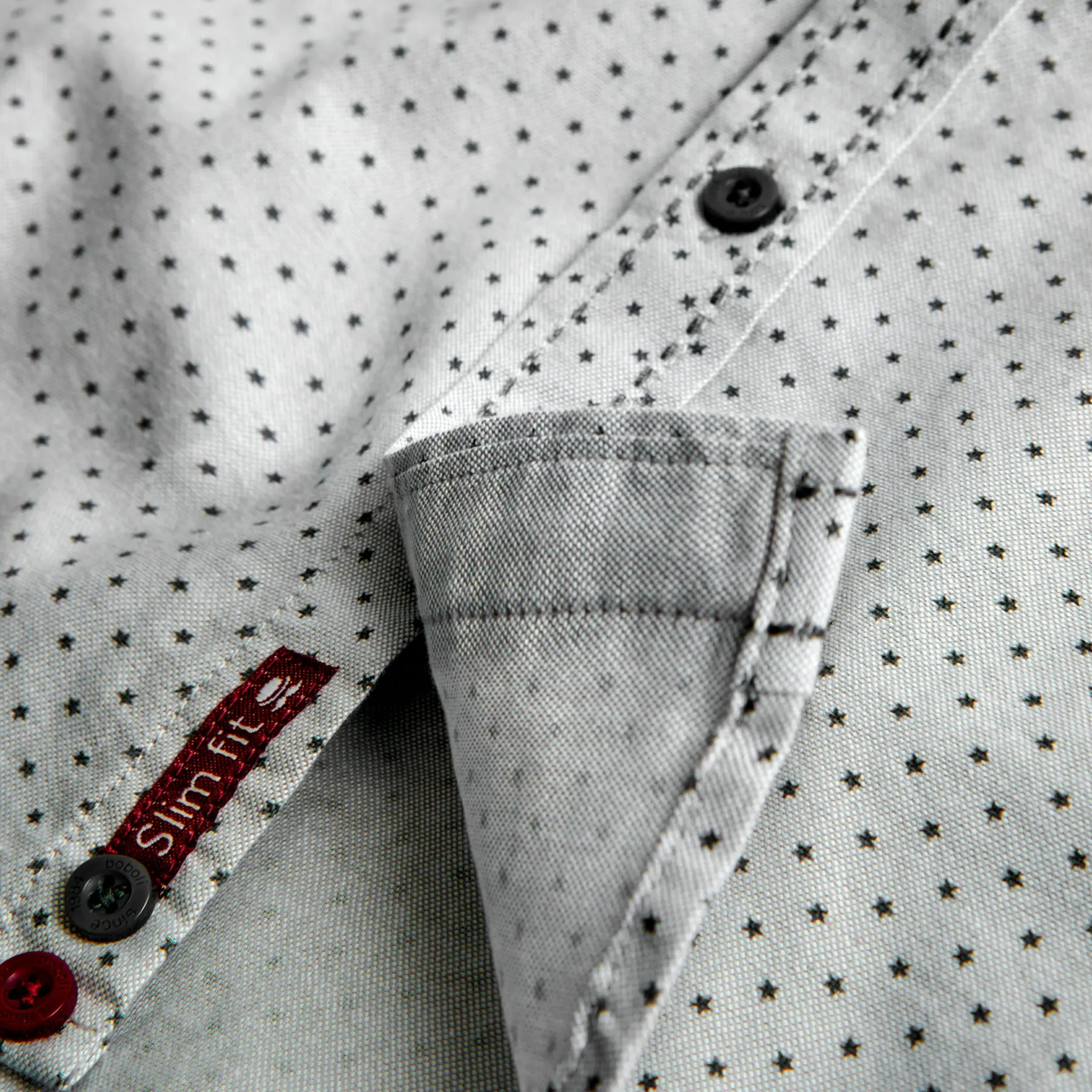 Boboli Star Print Oxford Shirt