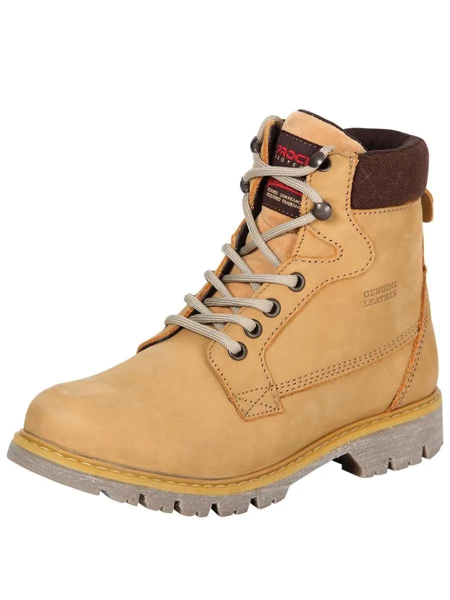 Botines de Trabajo S/C Piel Nobuck para Mujer 'Procliff Protection' *MIEL-35227*